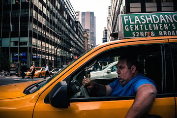 Man Driving Cab