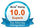 Avvo Rating 10.0 superb | Top Attorney Immigration